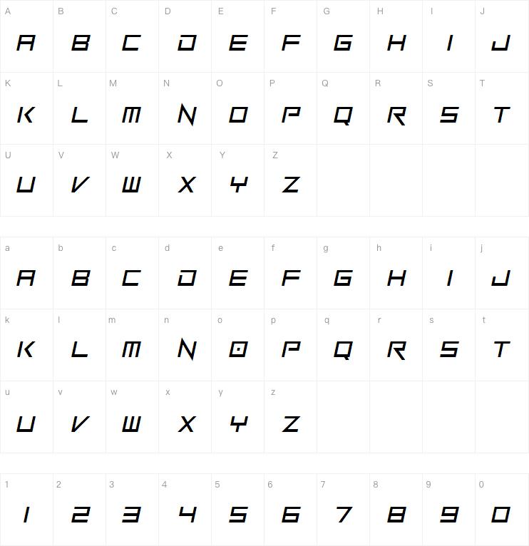 robots revenge字体