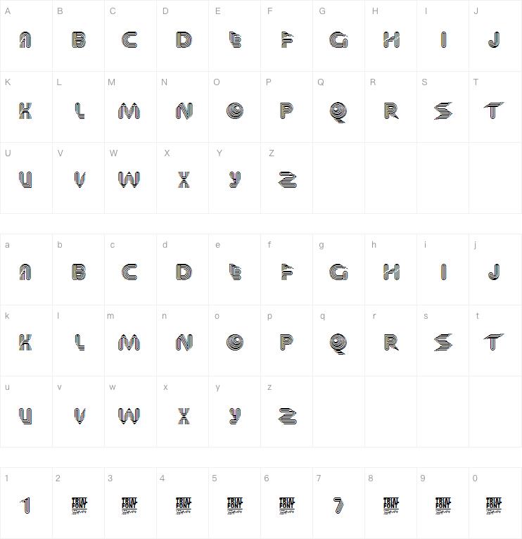 goline display字体