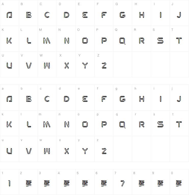 neon world字体