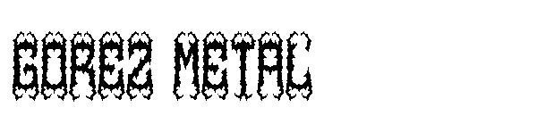 gorez metal字体