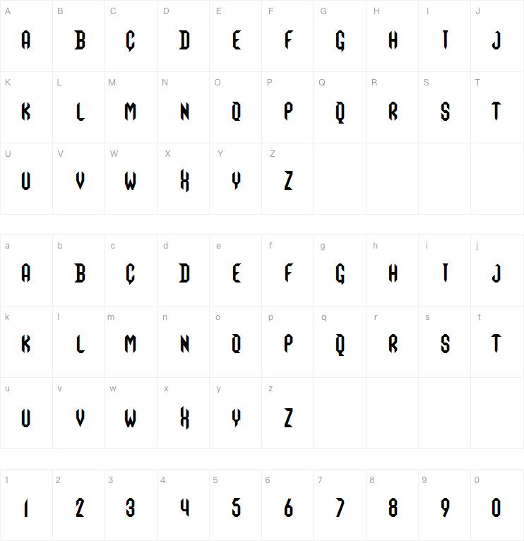 grimoire of death字体