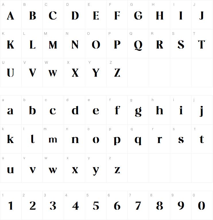 Fregan serif字体