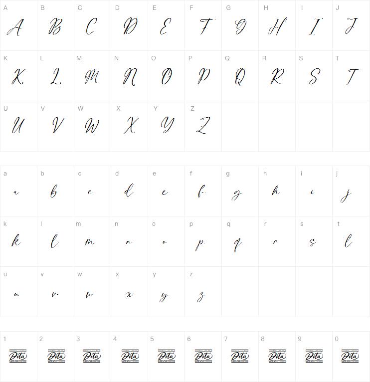 rosalline handwritten字体