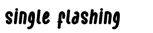 single flashing