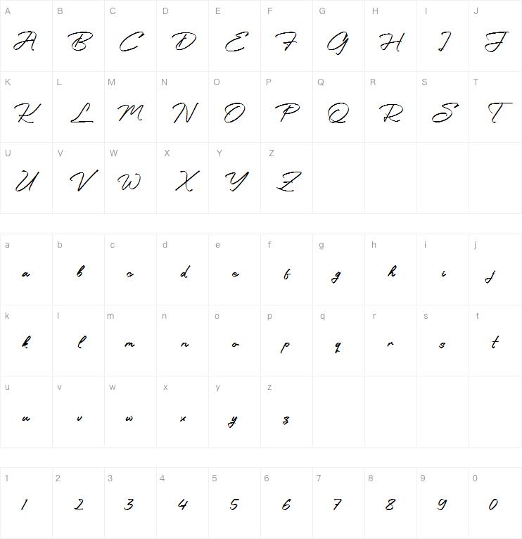 parkstam sutherlane字体