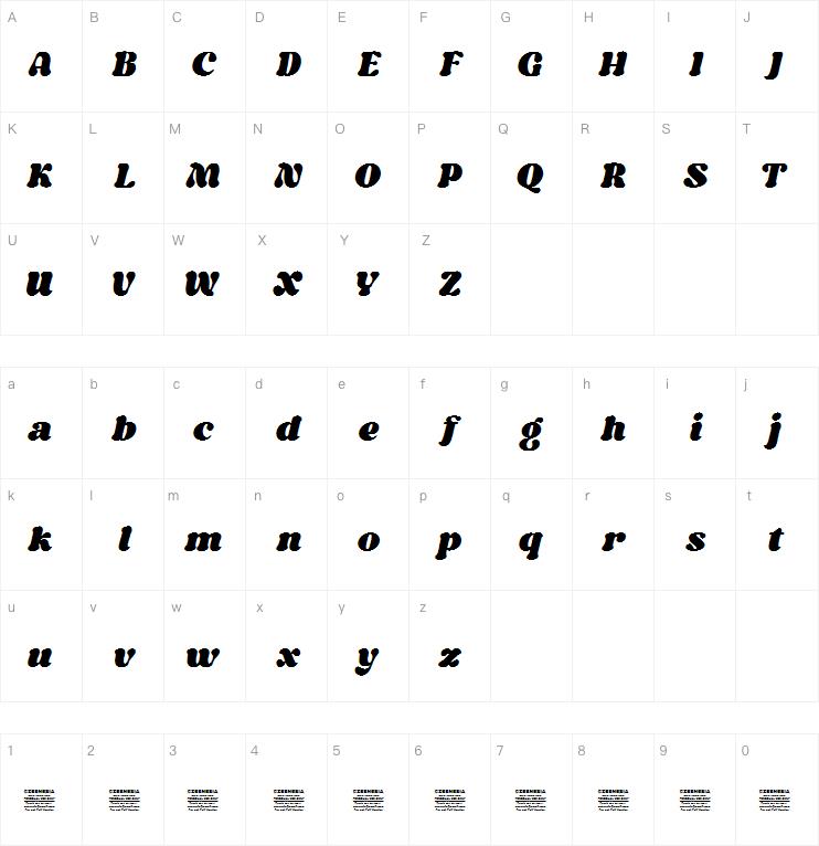 night michy字体