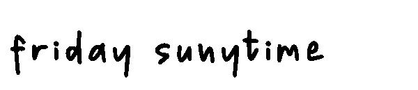 friday sunytime字体