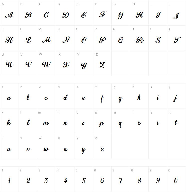 oraghon script字体