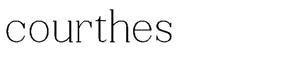 courthes字体