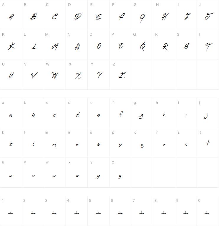 smokey follows字体