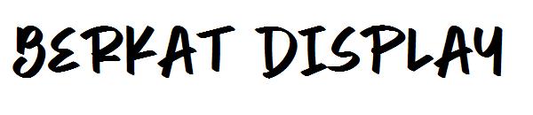 berkat display字体