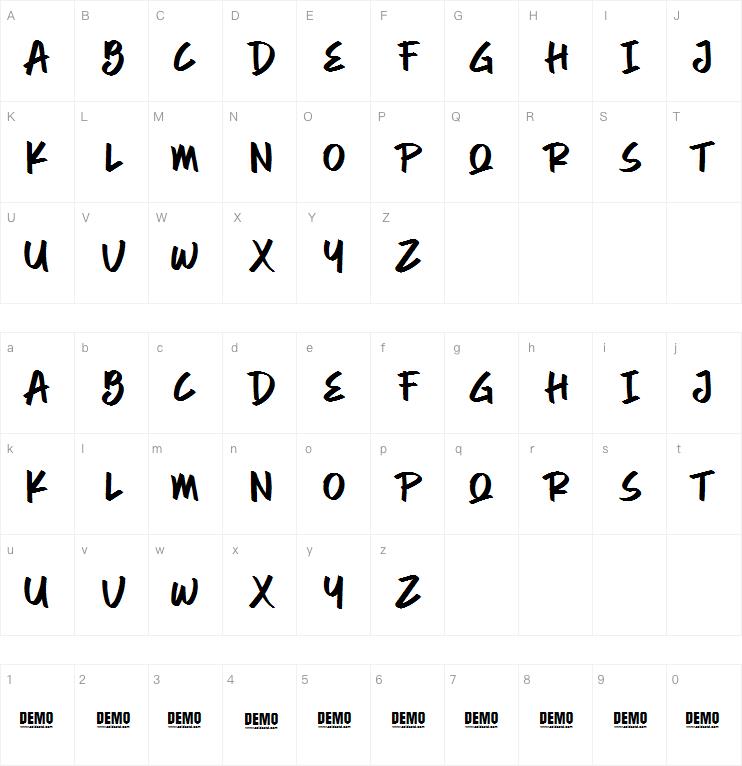 berkat display字体
