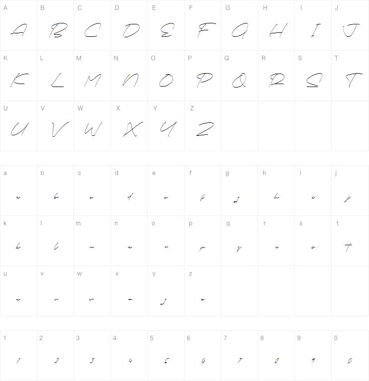 bernathia andalissa字体