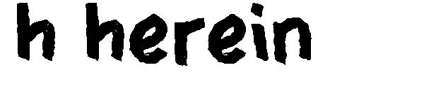 h herein字体