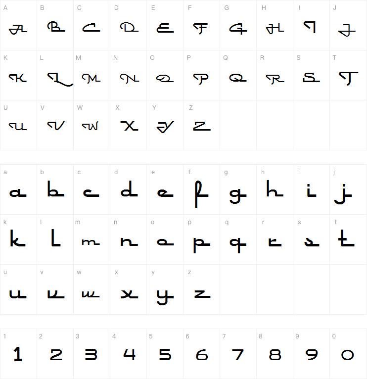 retro gastroll字体