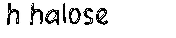 h halose字体
