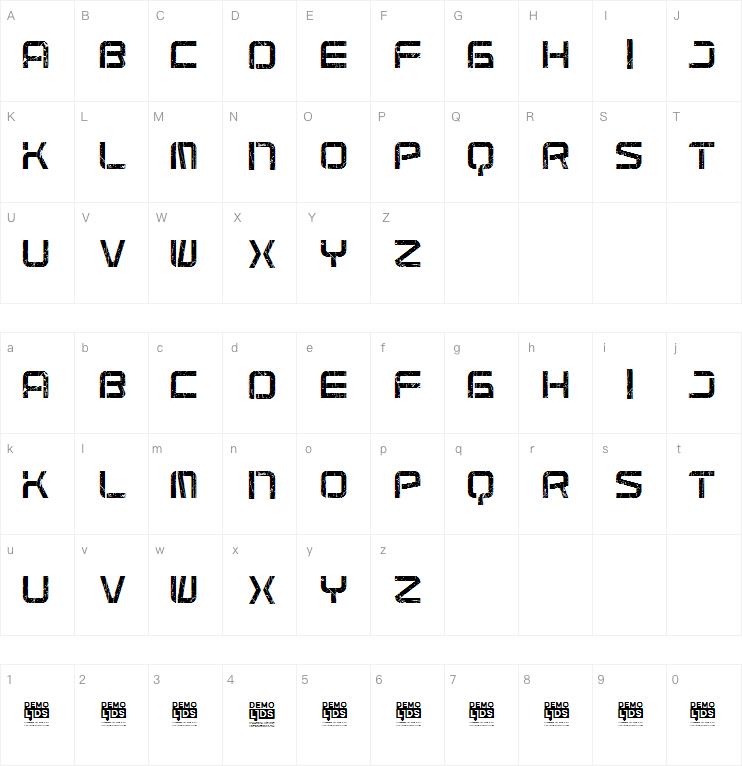 the alpha day字体