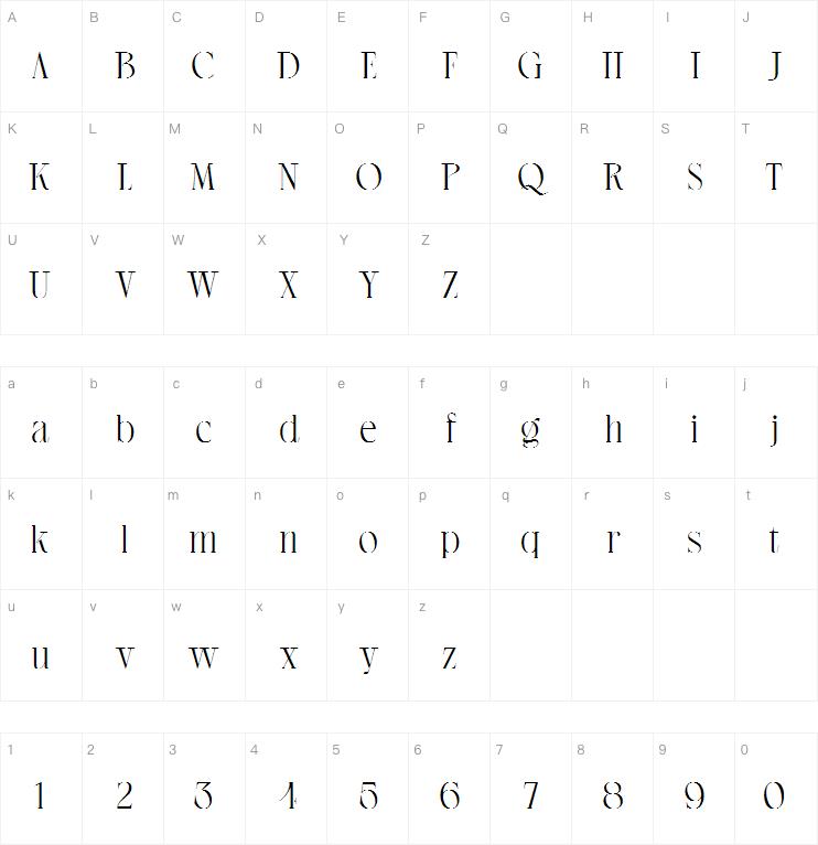 regista grande字体