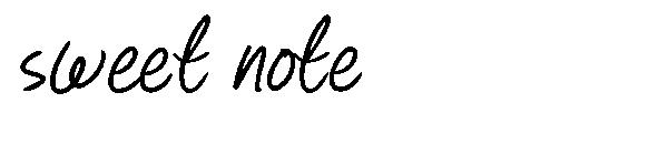 sweet note