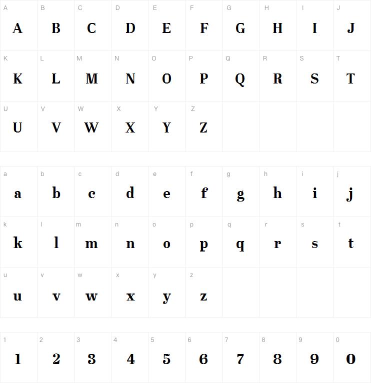 westerniya serif字体
