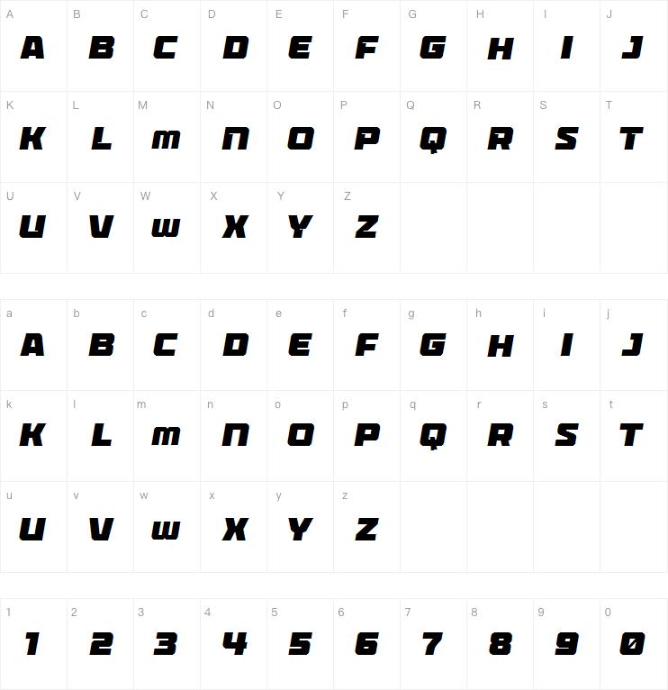 cross boxed字体