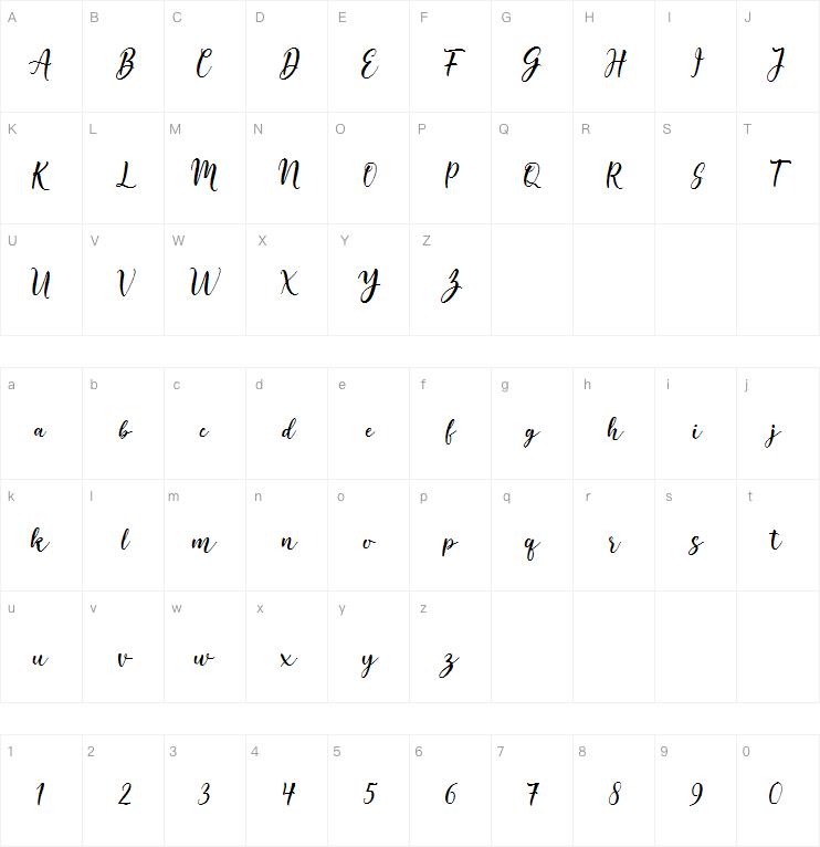 good selection字体