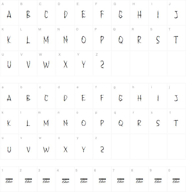 angker字体