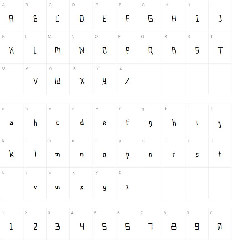 la flint字体
