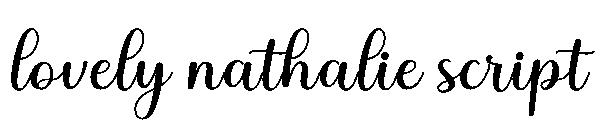 lovely nathalie script