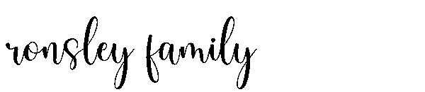 ronsley family字体