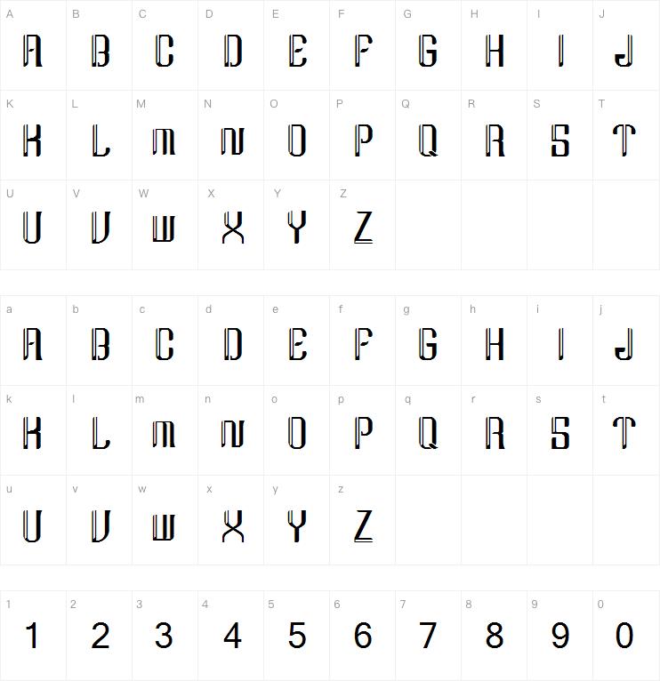 baghawanta decorative字体