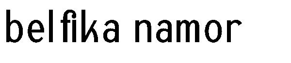 Belfika namor字体