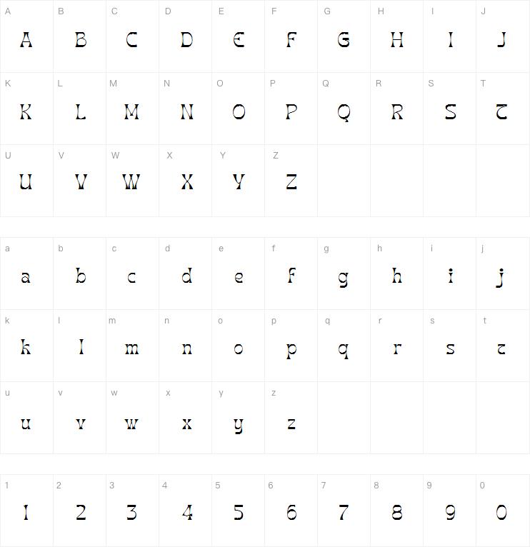 aradela display字体