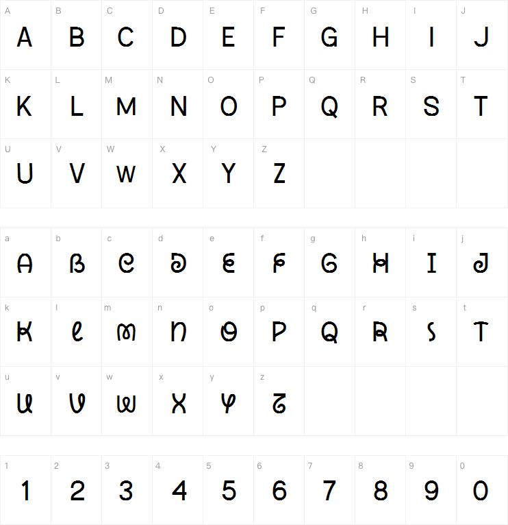 vemoly display字体