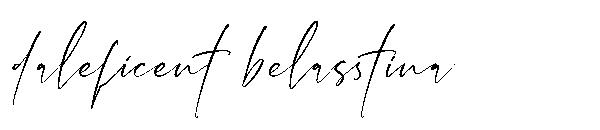 daleficent belasstina字体