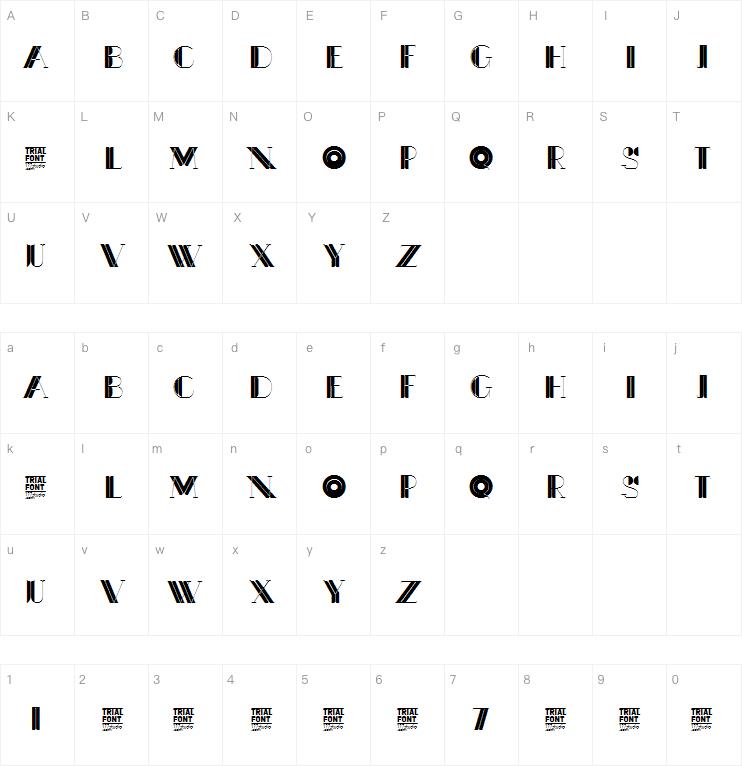 emotion art deco字体