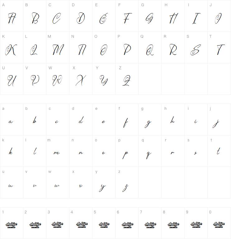 tiffany faraway字体