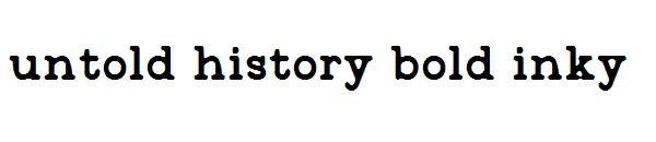 untold history bold inky