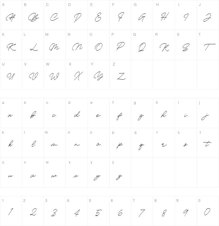 bambang signature vol 2.0字体