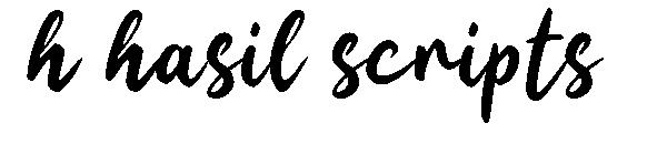 h hasil scripts字体