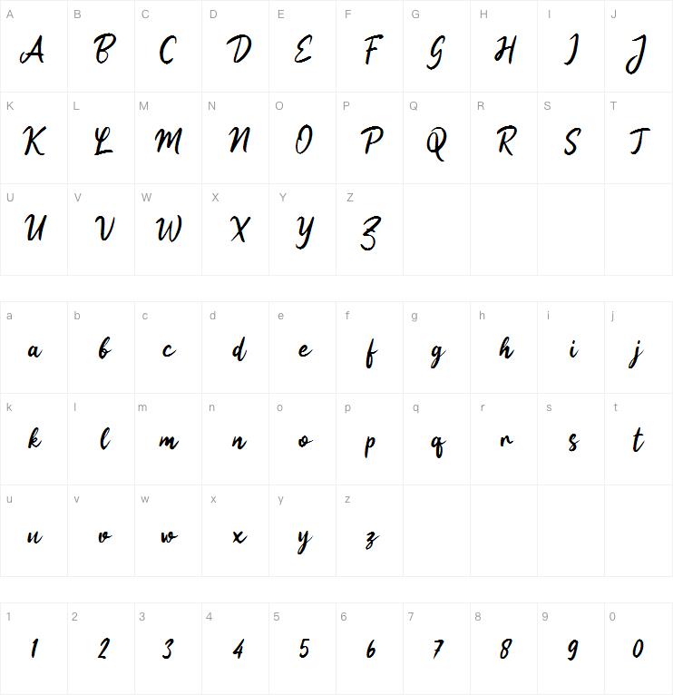 h hasil scripts字体