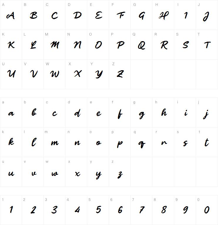 h himalayan cat字体