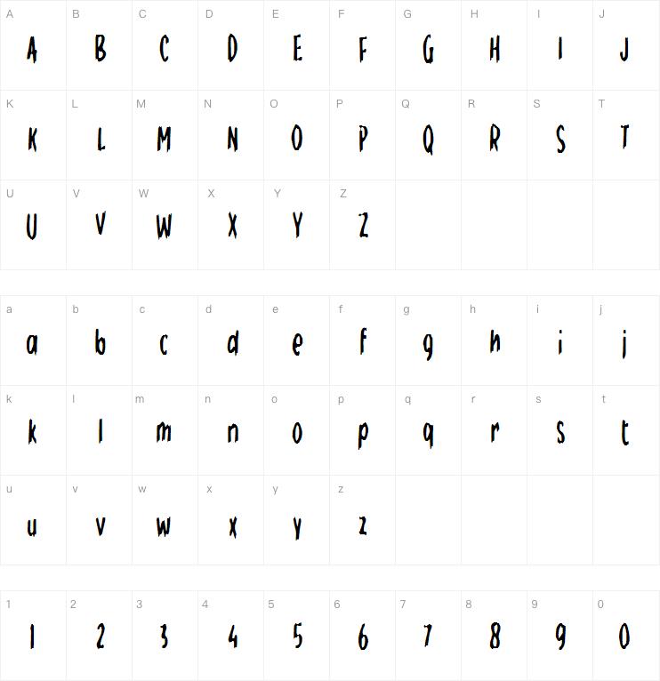 h hoala字体