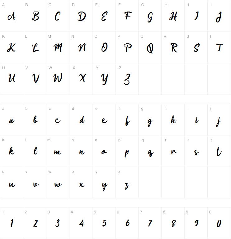 h handal jaya字体