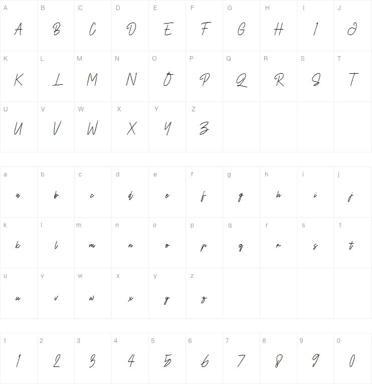 blacklock signature字体