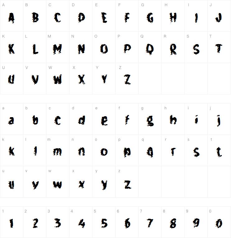 h halah字体
