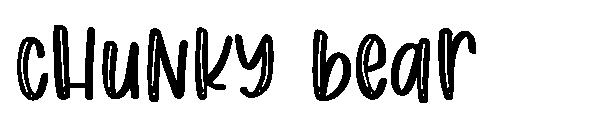chunky bear字体