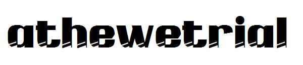 athewetrial字体