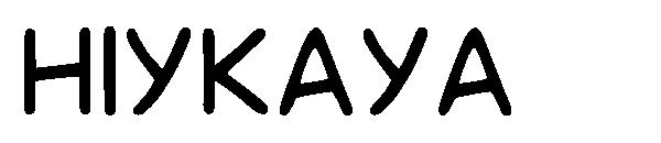 hiykaya字体