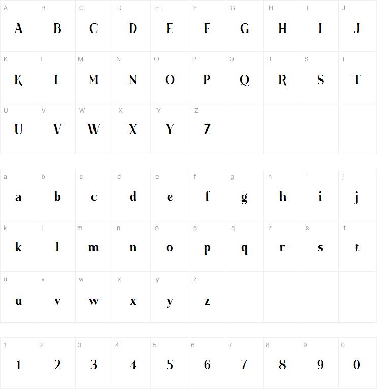 gradia display字体